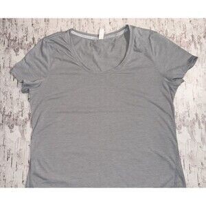 Under Armour Run Women's Size Large Gray Short Sleeve Athleisure T-Shirt